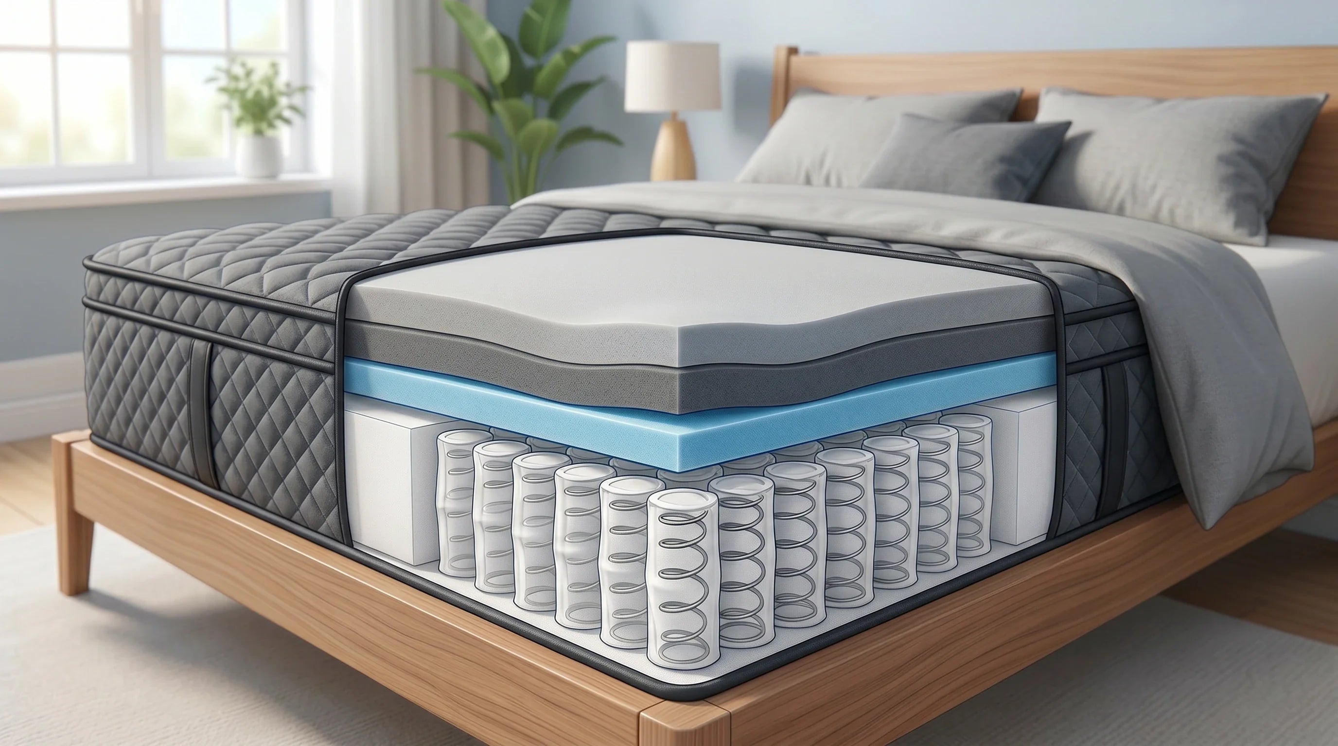 sleeppros advanced foam coil hybrid mattress
