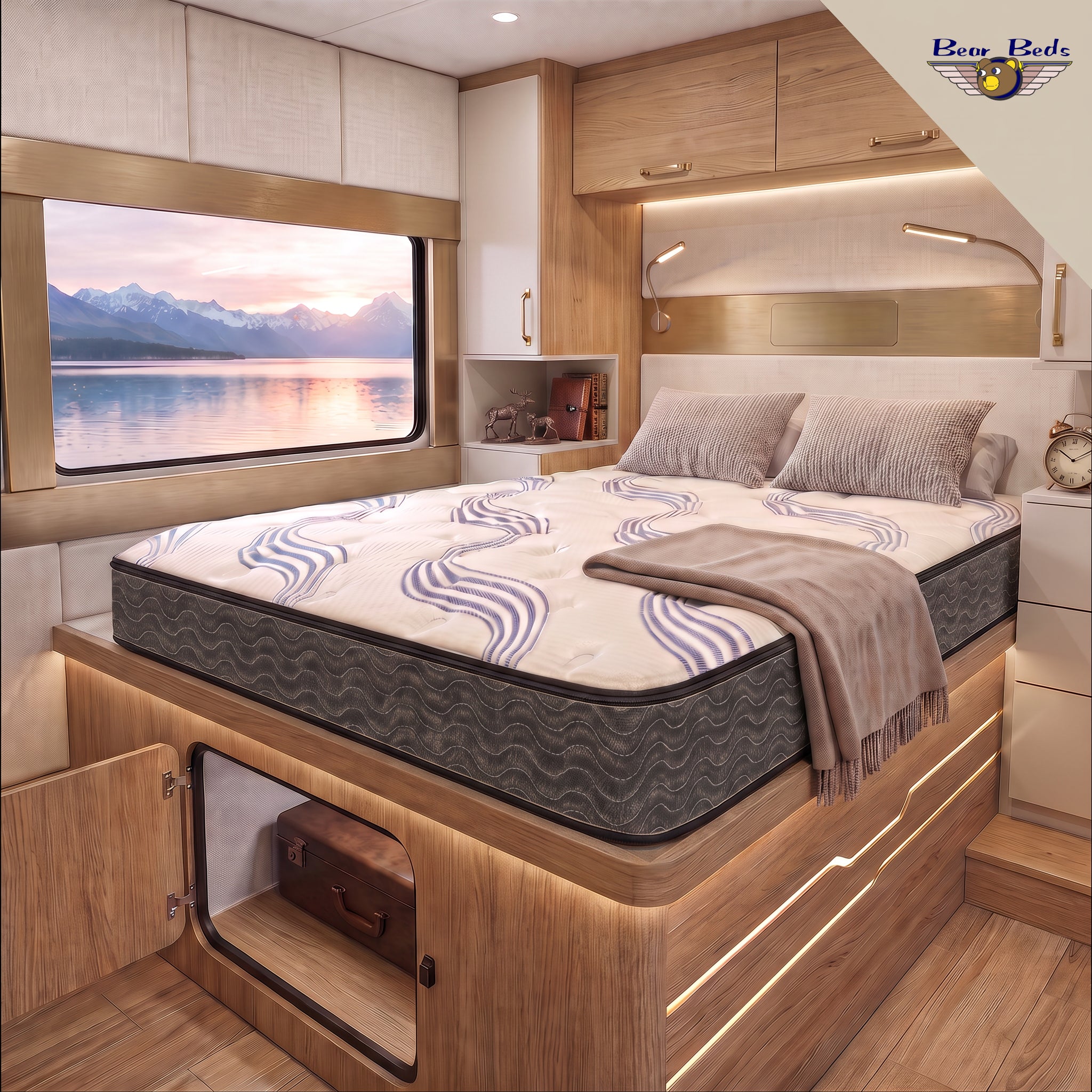 8" Teddy Bear Digital Airbed RV Mattress by Bear Beds