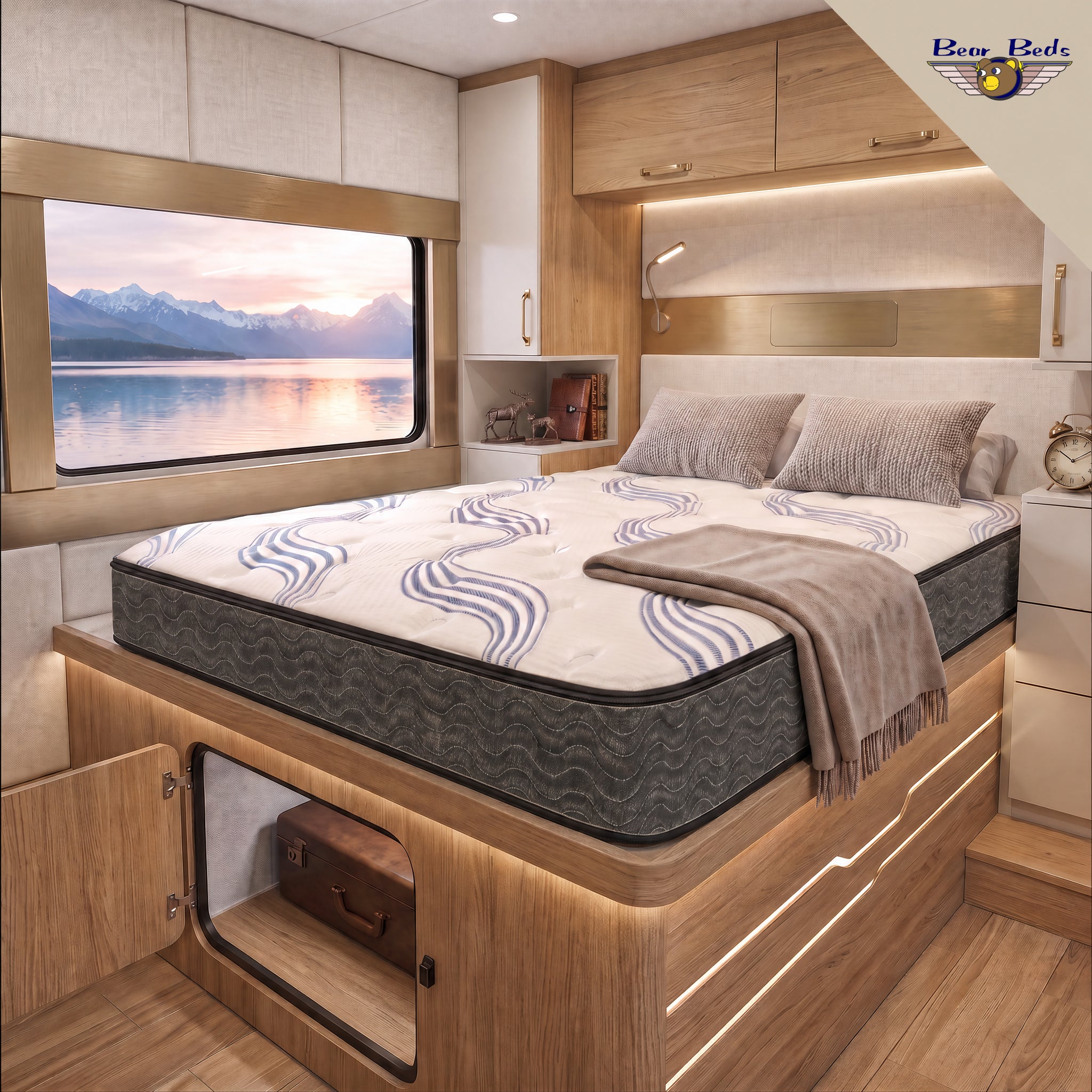 8" Teddy Bear Digital Airbed RV Mattress by Bear Beds